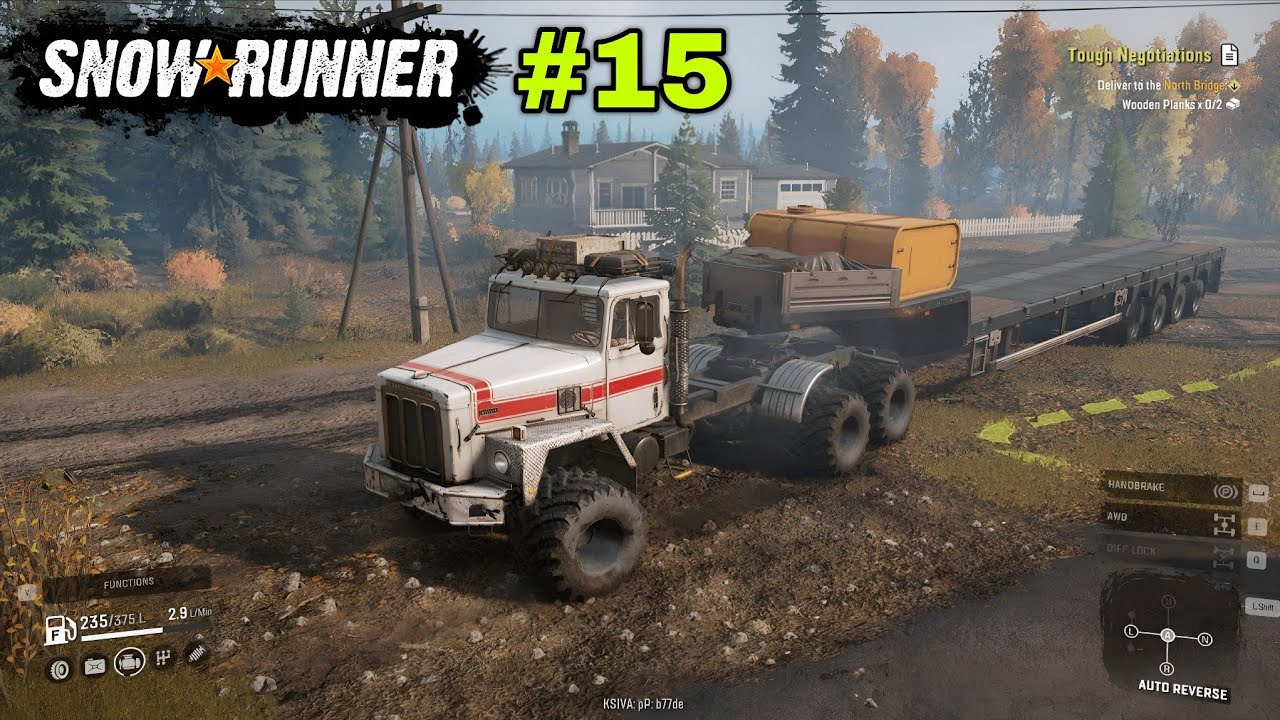 Snowrunner gameplay  #15 Island Lake map