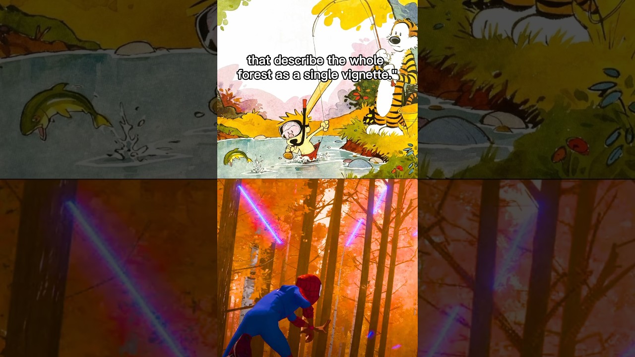 How Calvin & Hobbes inspired Spider-Verse artists #spiderman #spiderverse #conceptart