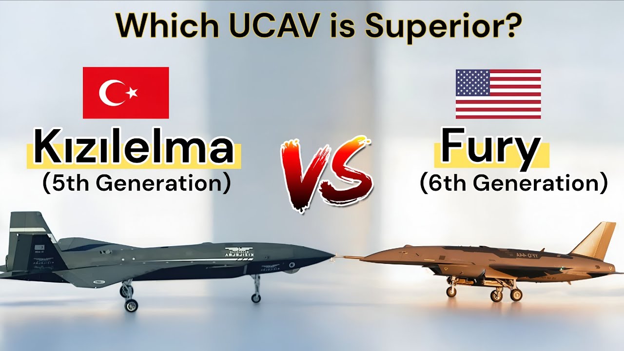 Kızılelma vs YFQ‑44A Anduril | Stealth UCAV vs US CCA Drone | Full Comparison 🇺🇲🇹🇷