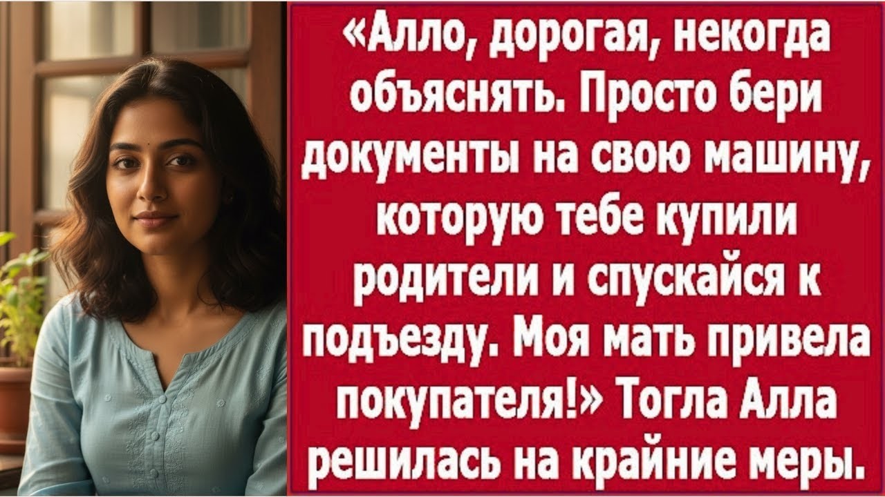 «Дорогая, некогда объяснять… Мама нашла покупателя на твою машину!»