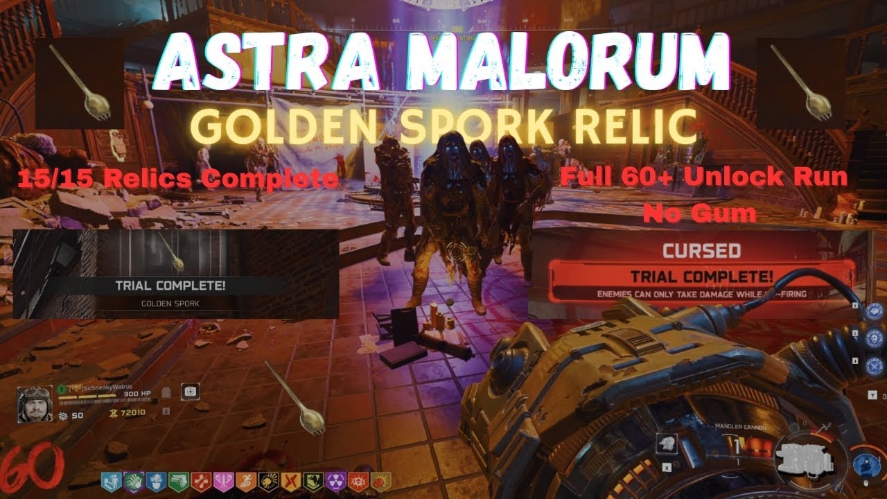 Astra Malorum GOLDEN SPORK RELIC Full Unlock Run (Legit Round 60+ No Gum)