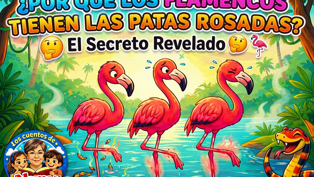  🦩 &iquest;Por qu&eacute; los flamencos tienen las patas rosadas? | Cuentos con valores 