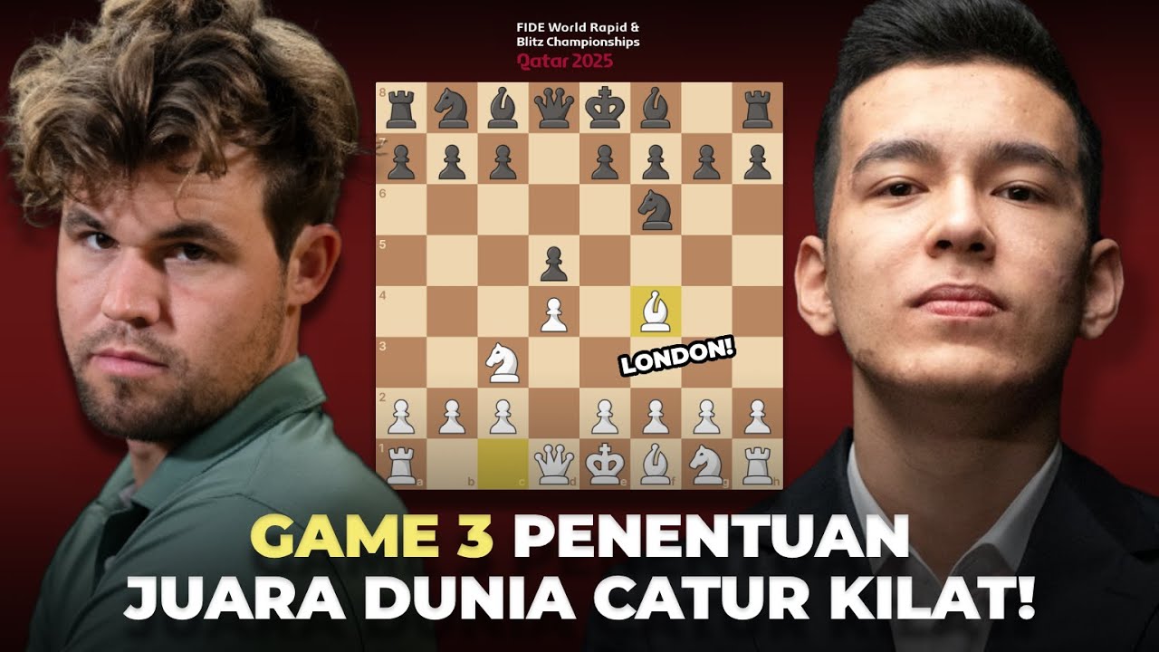 FULL GAME NODIRBEK VS MAGNUS - FINAL WORLD BLITZ CHAMPIONSHIP 2025