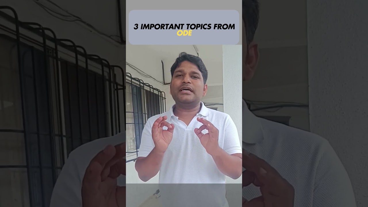 3 Most Important Topics from ODE | CSIR NET Mathematics | IFAS