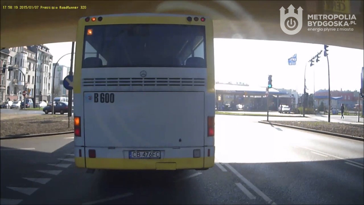 Wypadek tramwaju z autobusem PKS Bydgoszcz / ul. Jagiellońska [10.04.2017 r.]