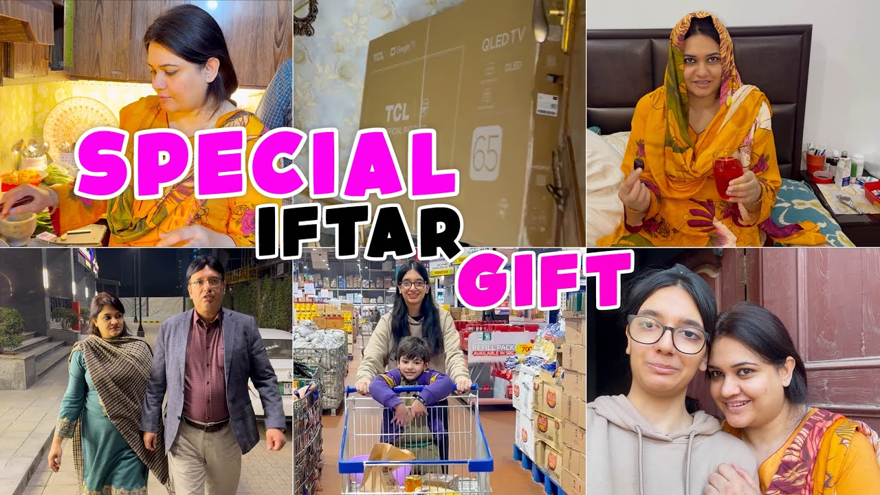 Special Iftar❤️ | 15 ROZE GUZAR GAE | SEHRI to IFTAR | 65 inch TV EID SE PEHLE EIDI😍| vlog by Hina |