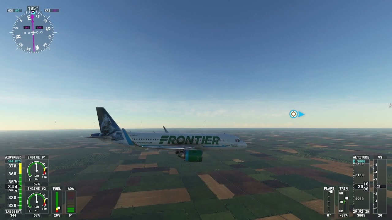 Flight Simulator 2020: Landing at Central Illinois Regional Airport (XBOX SERIES S)
