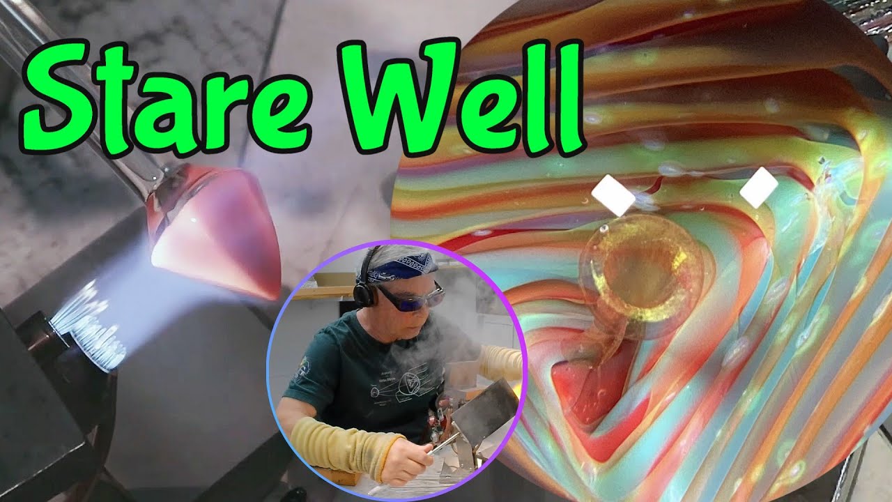 Lampworking Demo of this Borosilicate Vortex Marble - Stare Well Episode #82