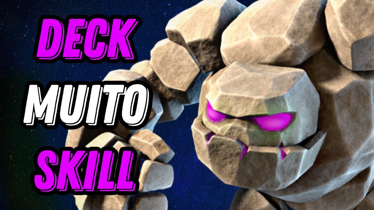 😮 Precisa de MUITA SKILL para jogar com esse DECK DE GOLEM! - Clash Royale