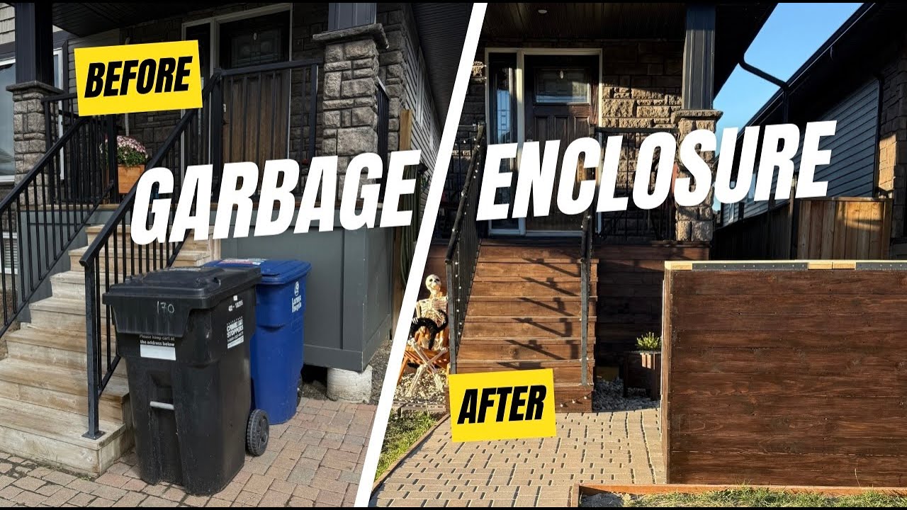 From Ugly Garbage Bins to a Clean Enclosure | Budget-Friendly Before & After Transformation