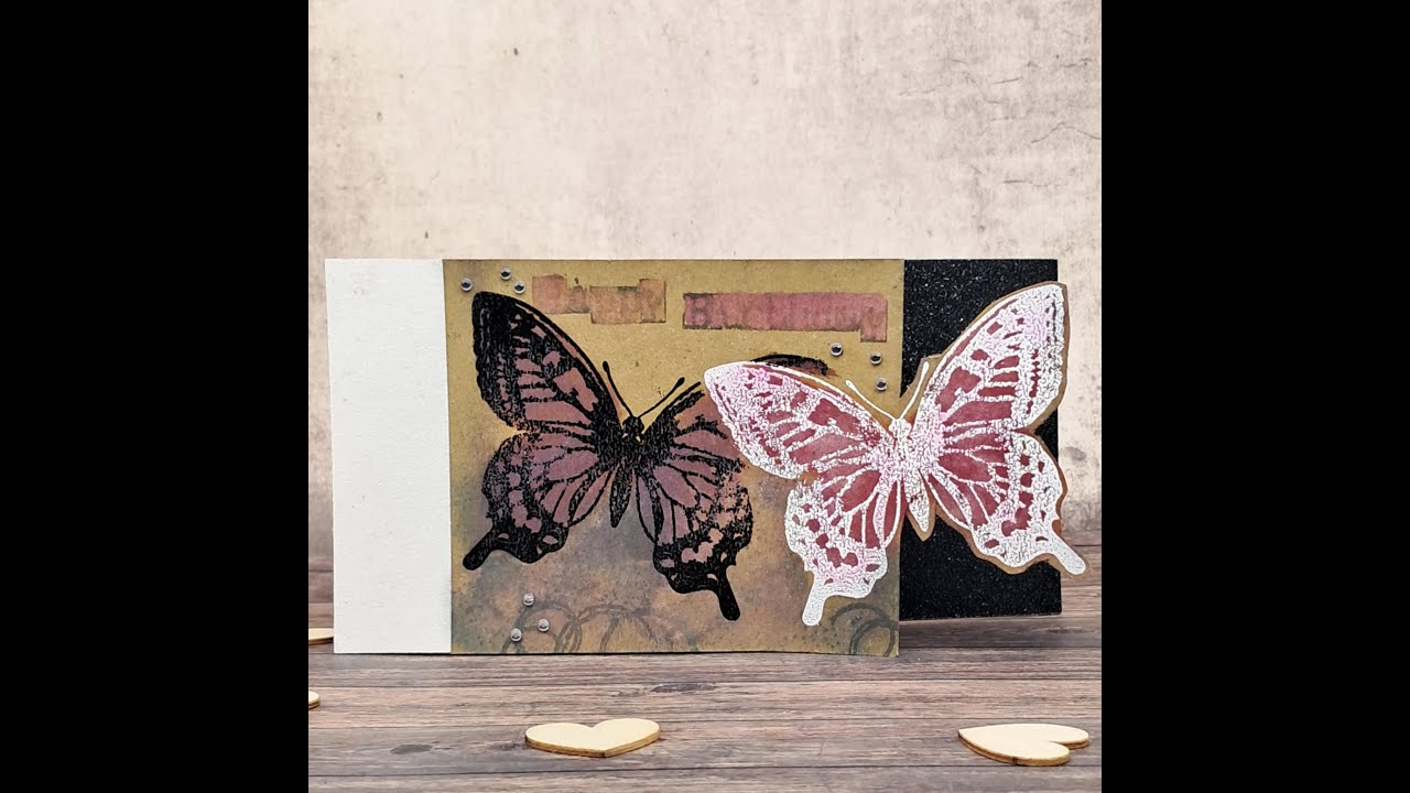 Butterfly Stamp Embossing Landscape DL Card Claire Hamer Facebook Live 02/12/25 1pm