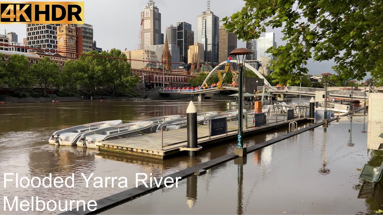 Yarra River Flood |  6:30 pm | Oct. 31. 2022 | Melbourne Australia