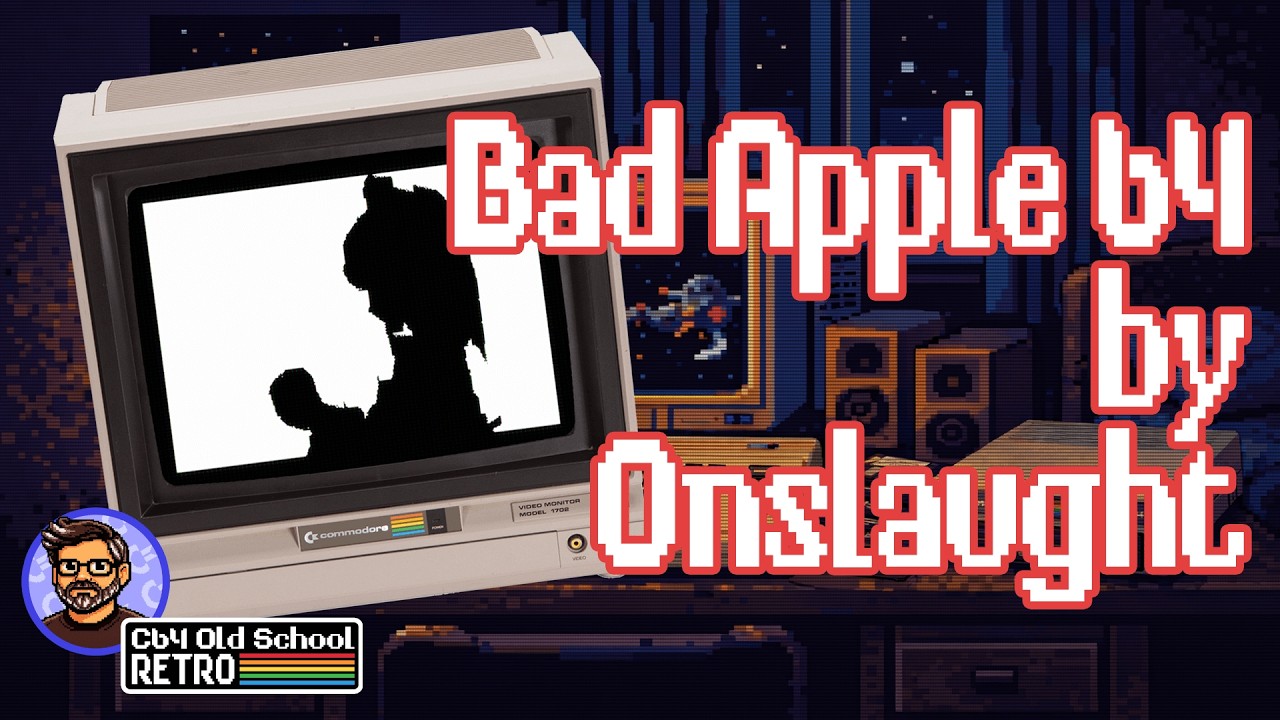 Bad Apple 64 by Onslaught (C64 Scene Demo)