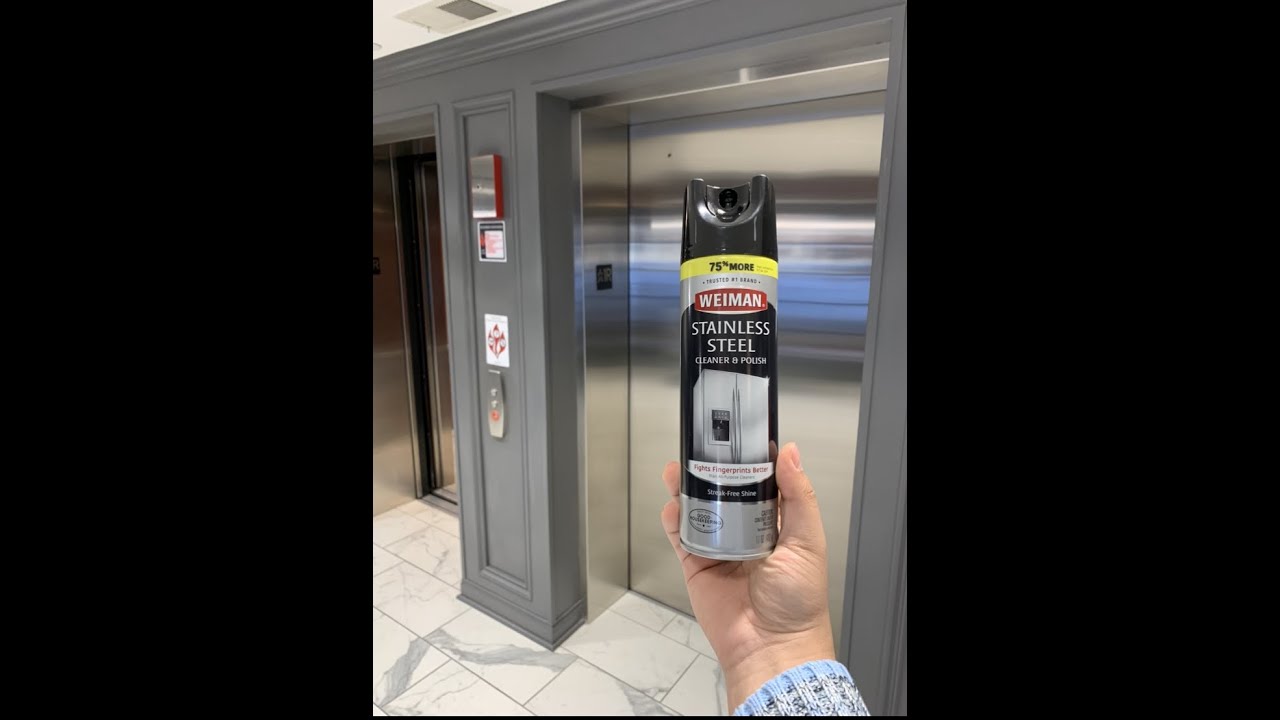 The best way to clean stainless steel elevator walls