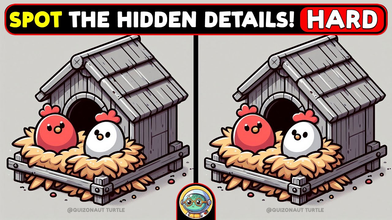 🐢🧩 Find The Difference | Are You Sharp Enough? 🧩🐢 | Quizonaut Turtle
