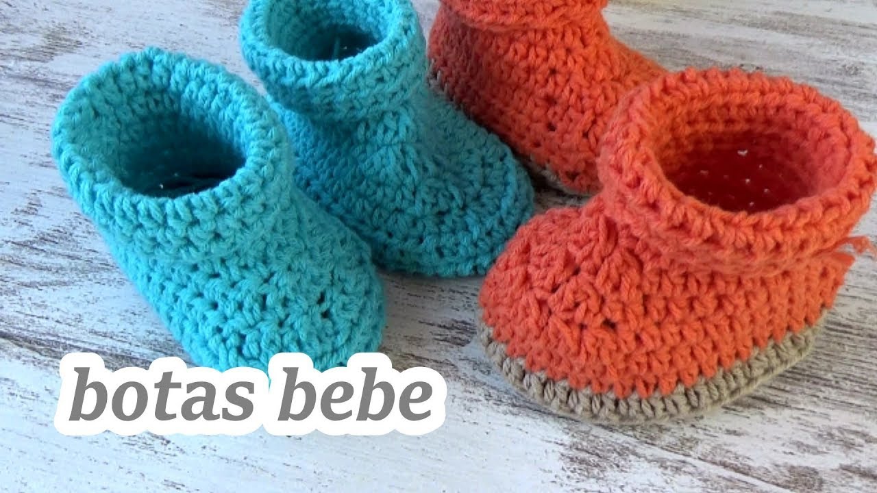 Como hacer botas | patucos de crochet para bebe  | ganchillo fácil