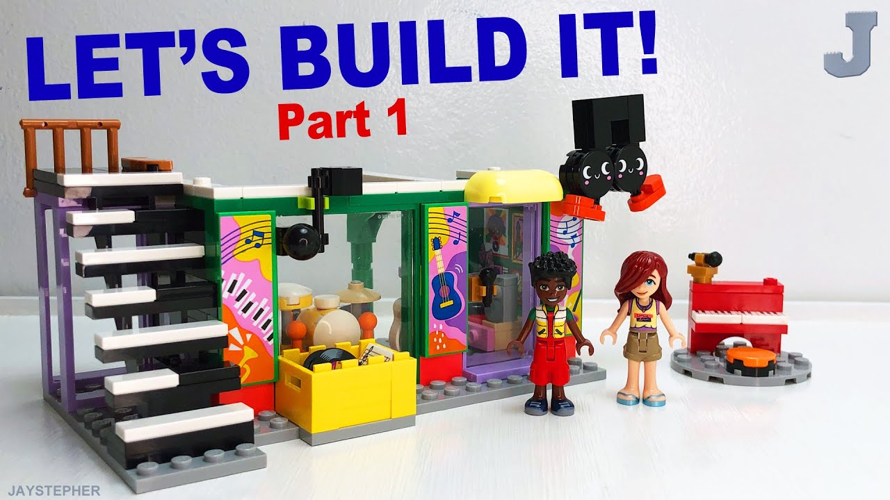 LEGO Friends 2025 Sklep muzyczny i mieszkanie 42653 Rozpakowywanie i budowanie, część 1