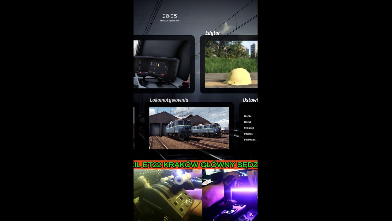 ET 22 CIĘZKI TOWAROWY W SYMULATORZE SIMRAIL PION