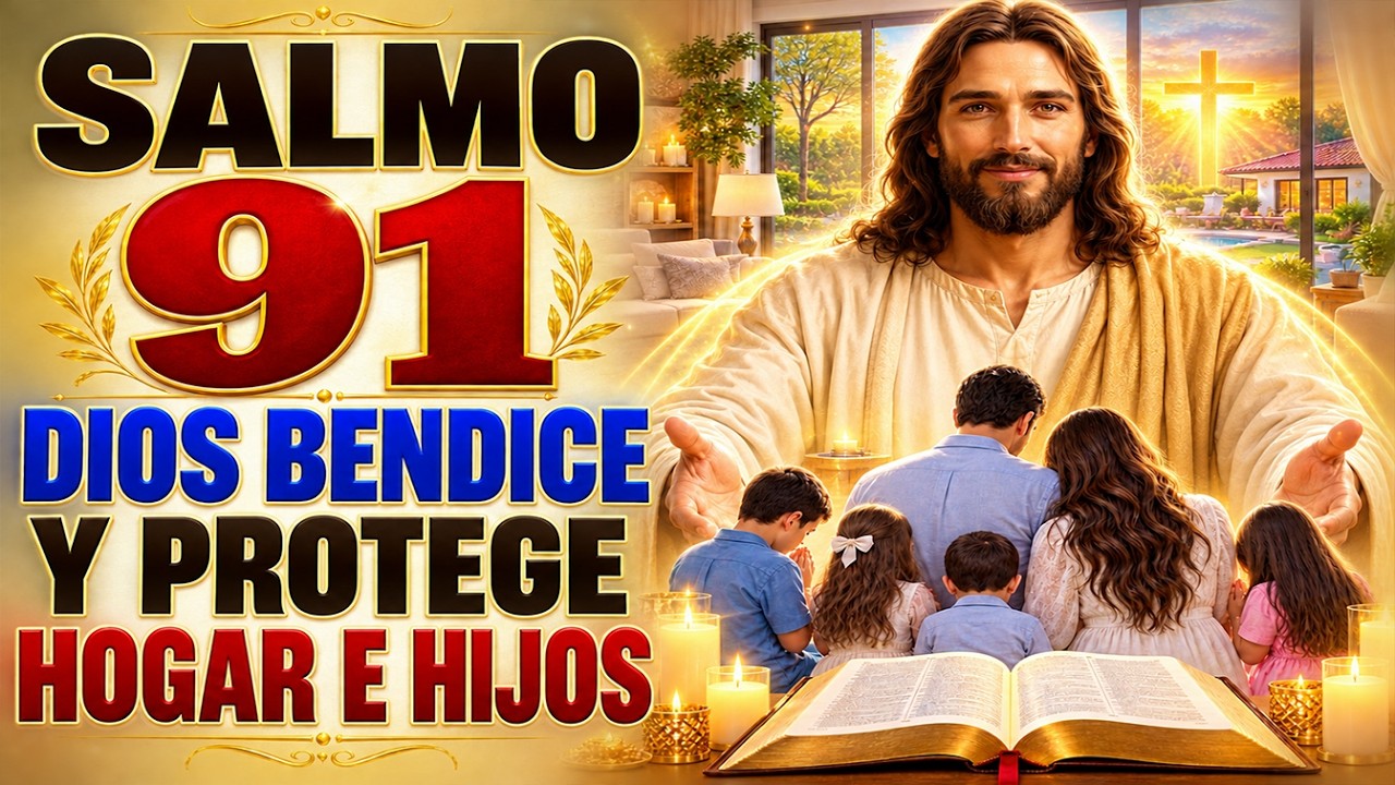 SALMO 91 PODEROSO BENDICIÓN Y PROTECCIÓN DE DIOS PARA TU HOGAR, FAMILIA E HIJOS EN TODO MOMENTO