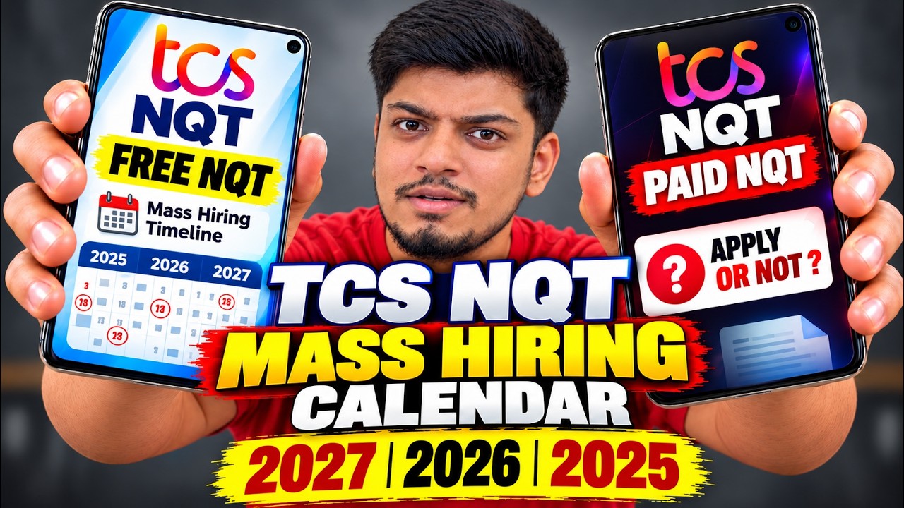Календарь массового найма по бесплатной программе TCS NQT | 6 бесплатных NQT от TCS | В каком мес...