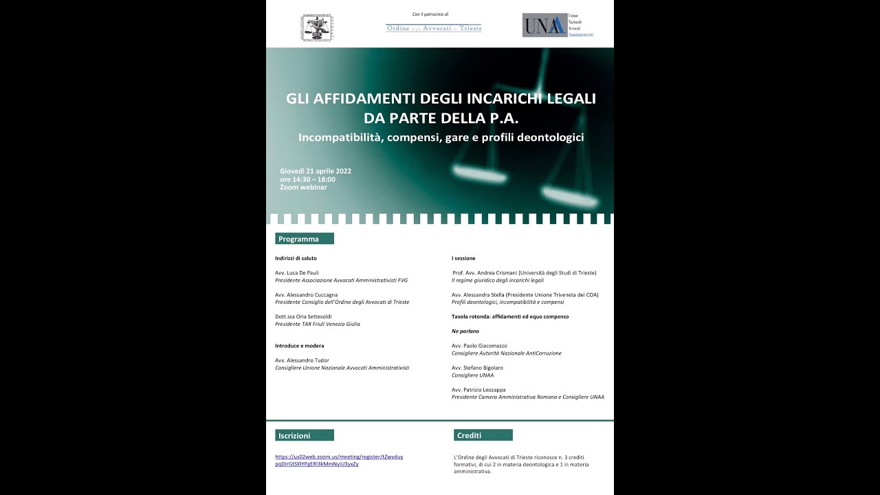 Gli affidamenti degli incarichi legali da parte della P.A.