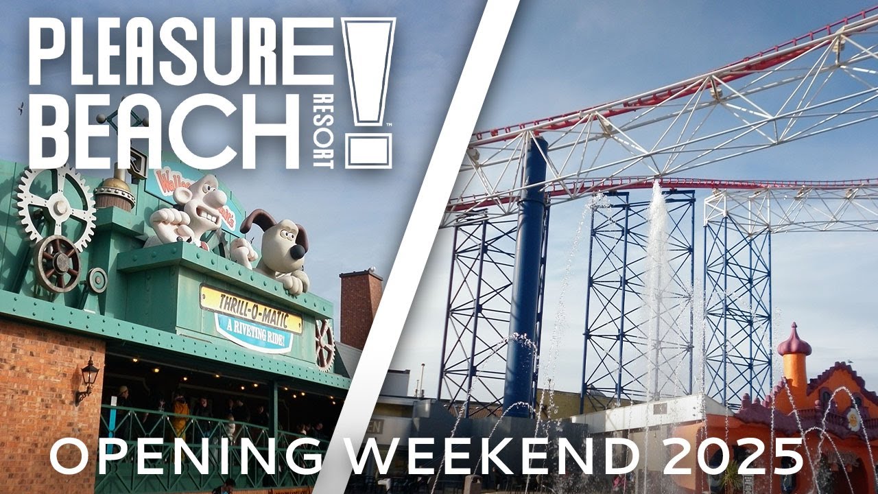 Blackpool Pleasure Beach Opening Weekend March 2025