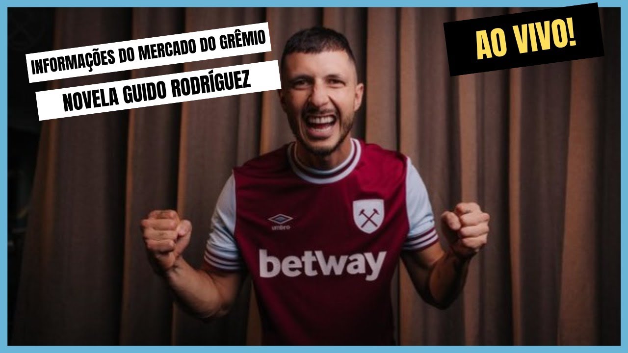 Grêmio segue negociando com Guido Rodríguez, traz info do mercado ao vivo e lesão de Kannemann.