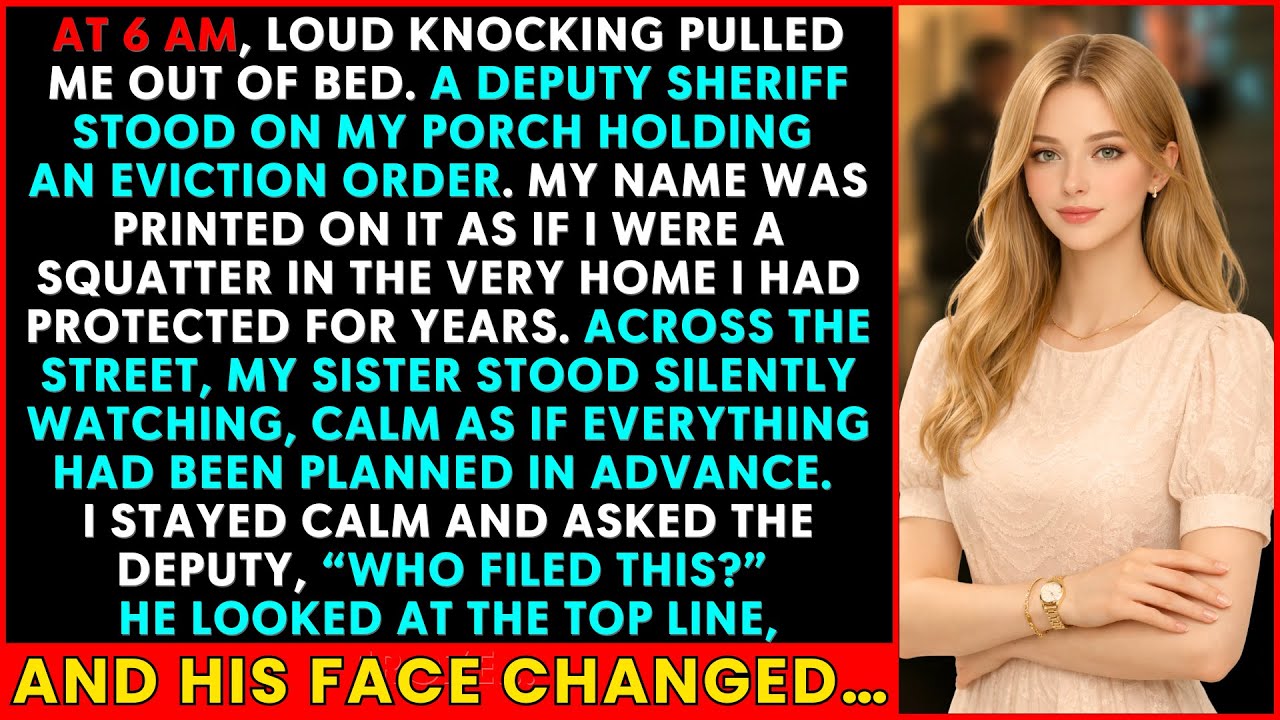 A Deputy Sheriff Showed Up at 6 AM with an Eviction Order—My Sister Filed It Behind My Back and…