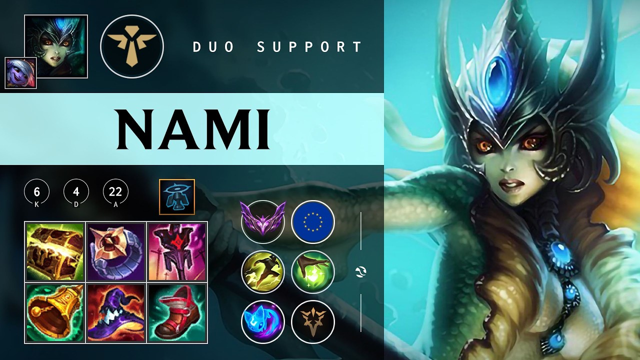 Nami Support vs Thresh - EUW Master Patch 26.07