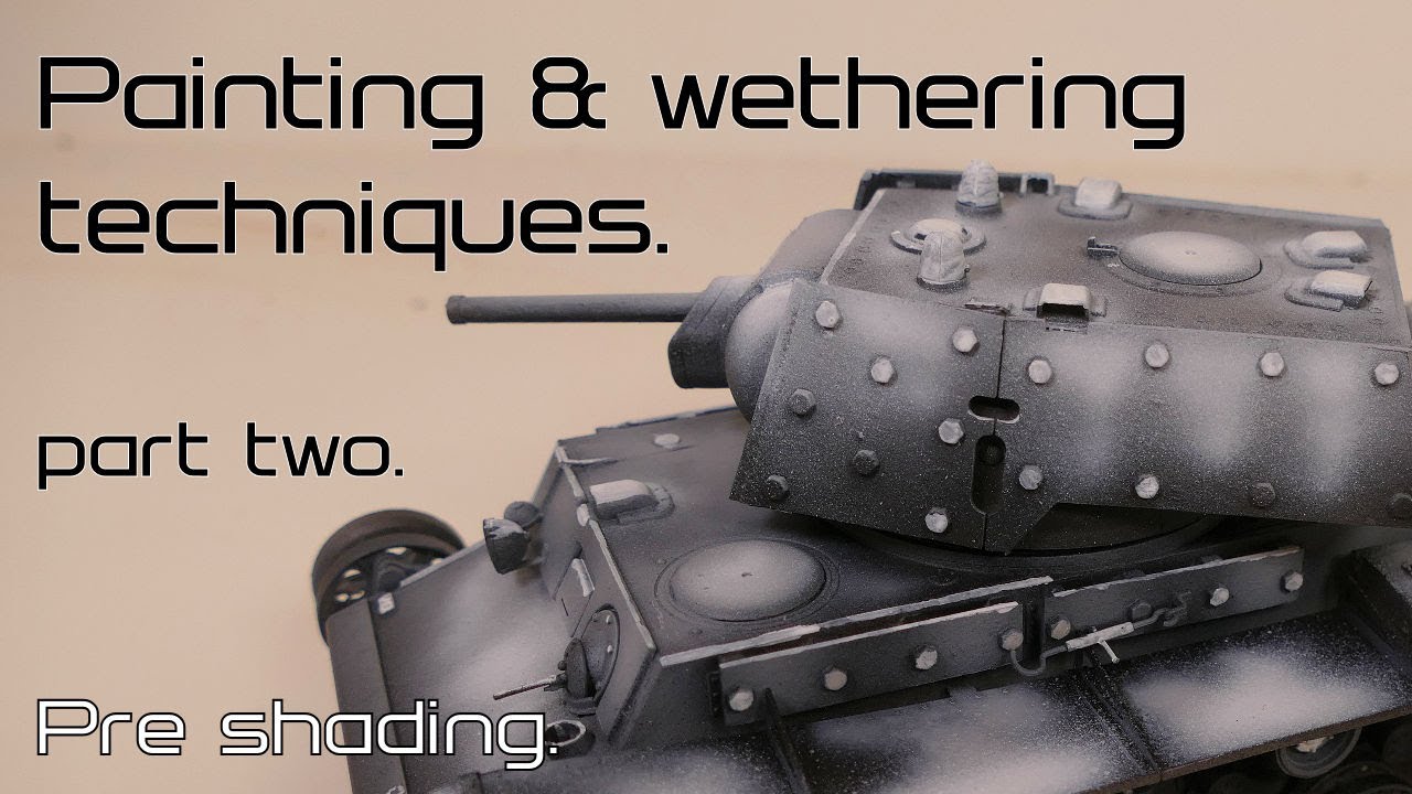Russian 4BO pre shading black and white method paint modulation
