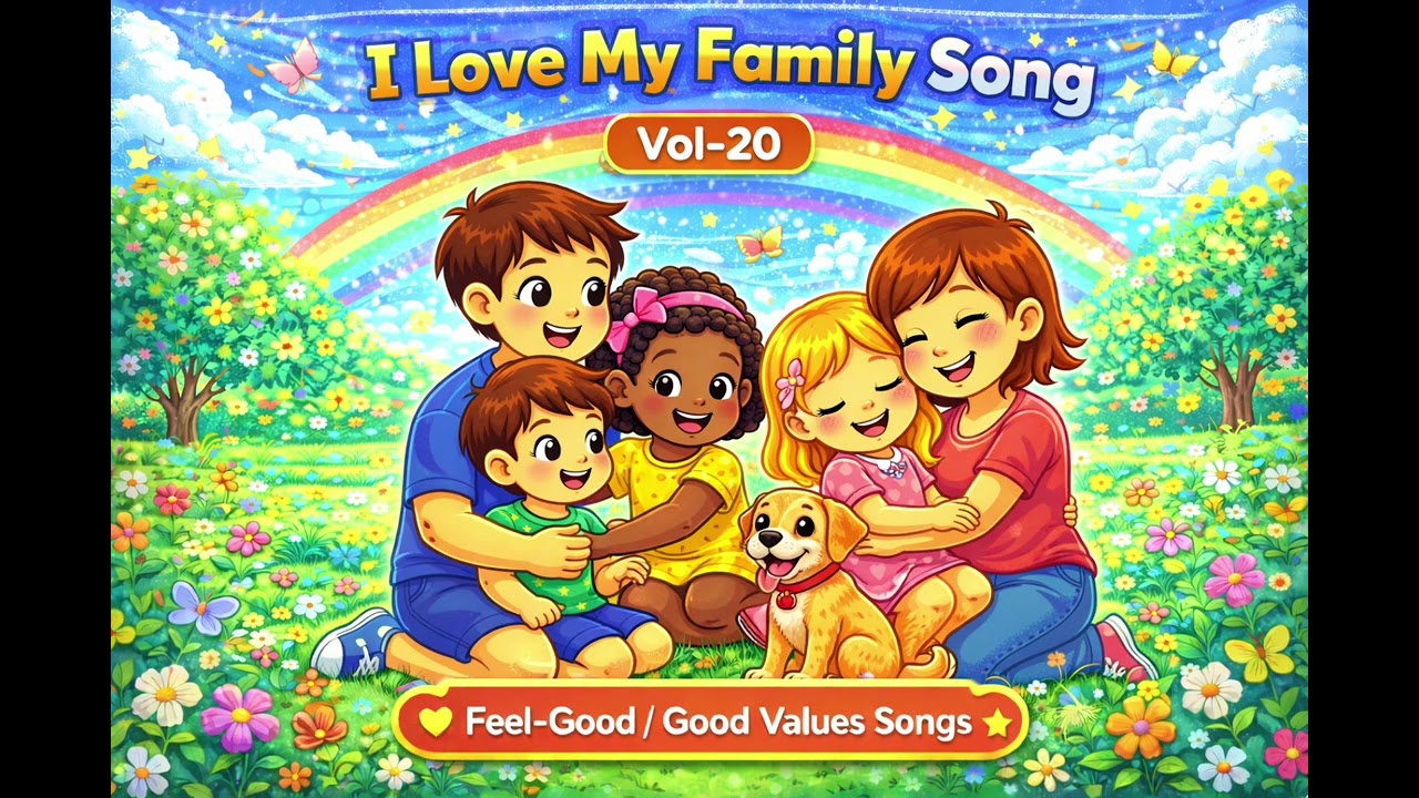 I Love My Family Song for Kids ❤️ | Family Values Nursery Rhymes | Feel-Good Songs | Vol-20