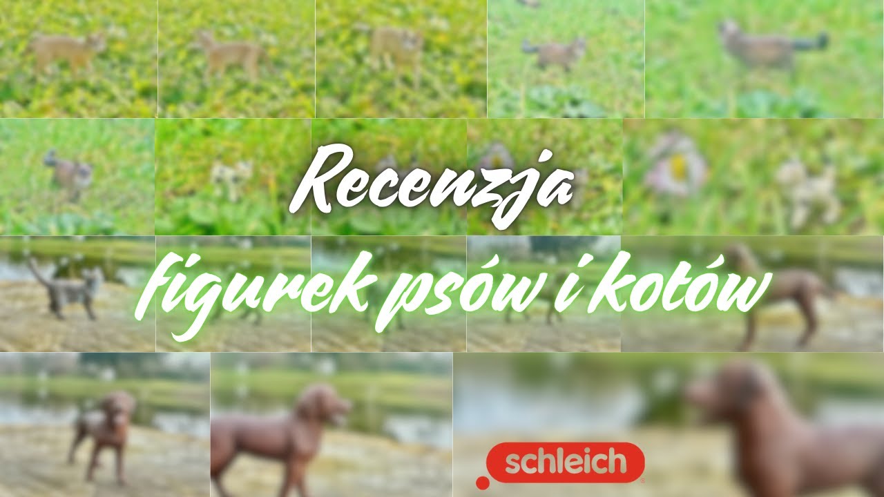 Recenzje figurek zwierząt #20 cz.1 - Psy i koty (Schleich 2017-2024) 🐶🐱💗