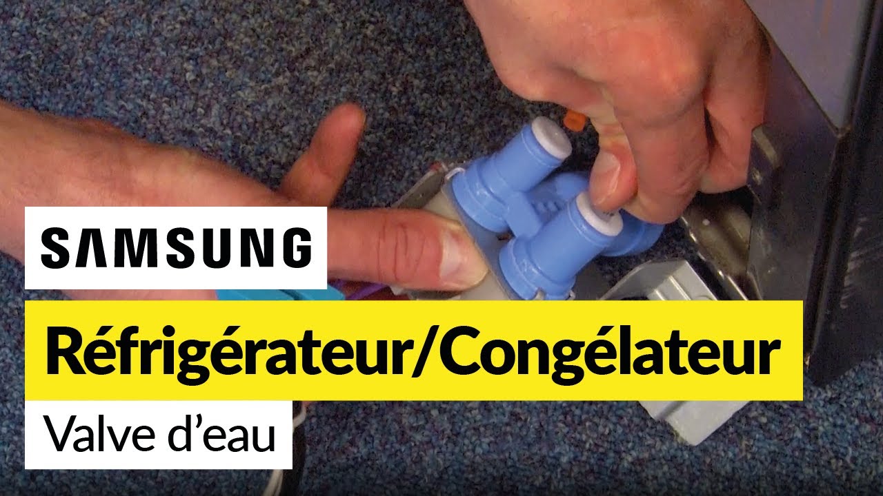Comment remplacer l'assemblage de la vanne d'eau sur un réfrigérateur congélateur Samsung