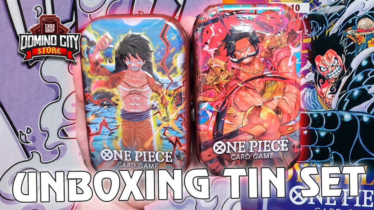 UNBOXING del set de latas TS01 vol. 1 de One Piece TCG