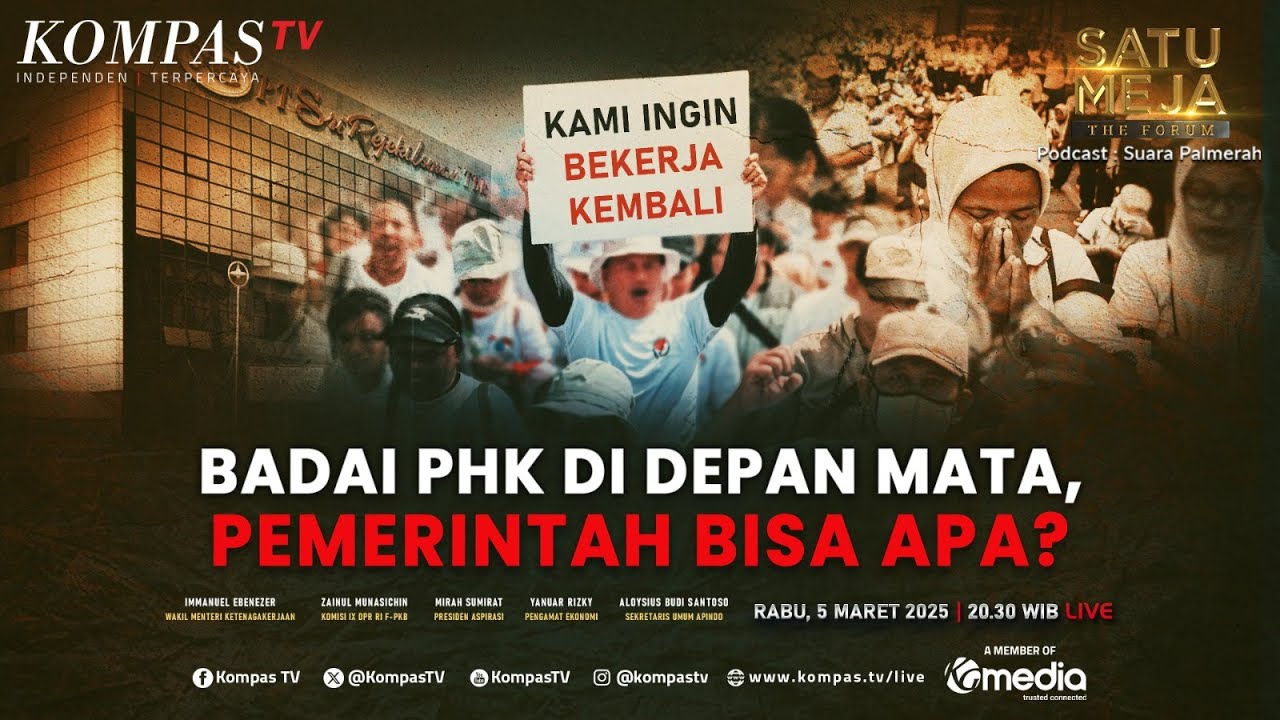 LIVE - Badai PHK di Depan Mata, Pemerintah Bisa Apa? | SATU MEJA