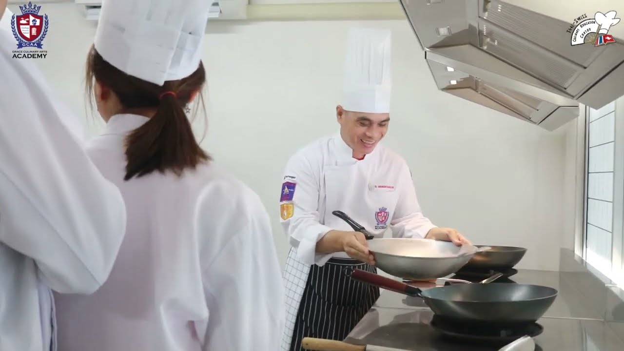 สะบัดกระทะง่ายๆ ใครๆก็ทำได้ ถ้าดูคลิปนี้ || โรงเรียนสอนศิลปะการประกอบอาหารเกรซ