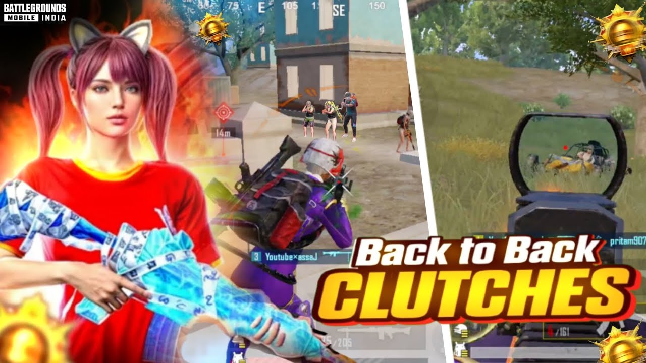 Non stop Clutches using EM7 paid sensitivity🤑 solo vs squad gameplay PUBG mobile/BGMI.