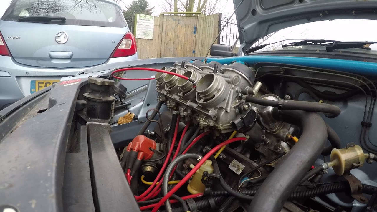 1st start of my R1 carbed 1.3 Peugeot 309 after sitting for 5 months