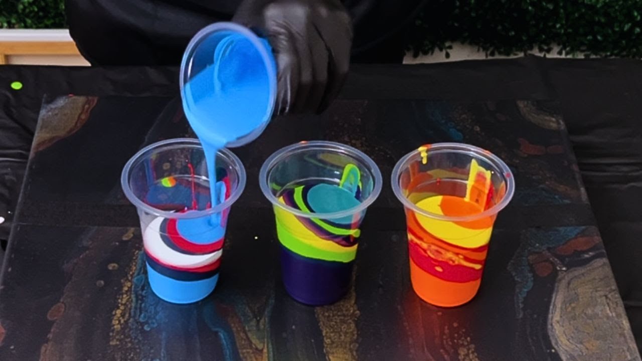 Create 3 Stunning Scenic Landscapes with Acrylic Pour Painting Unique Techniques - Abstract Art