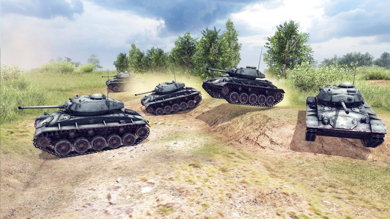 Patton's Tanks Drive on German Positions 1944 | RobZ Realism | Men of War: Assault Squad 2 Gameplay