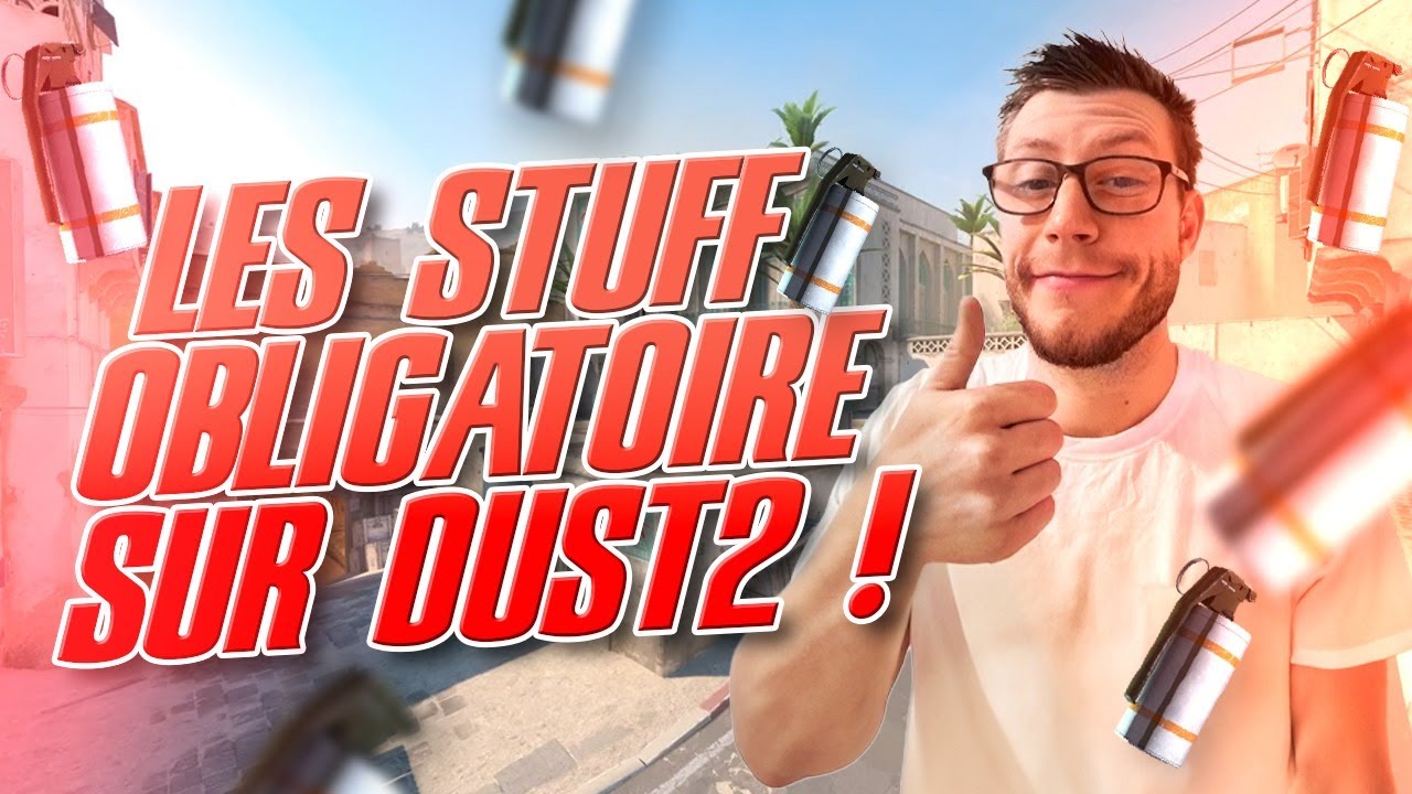 LES STUFF OBLIGATOIRE SUR DUST 2 #CS2  (Stuff niveau 1 à 10 Faceit)