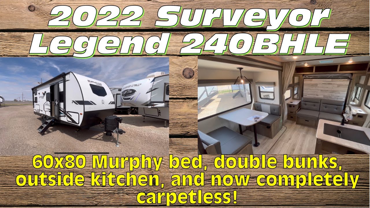 2022 Forest River Surveyor Legend 240BHLE Bunkhouse Travel Trailer