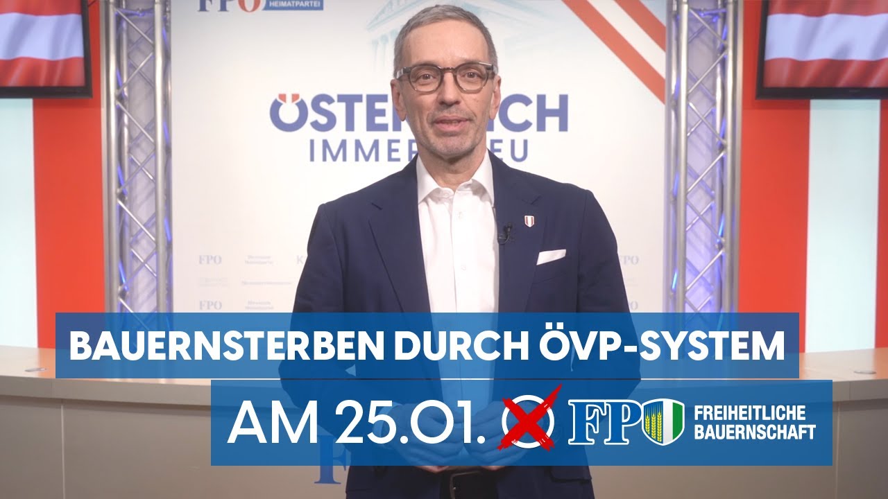 Herbert Kickl warnt: Bauernsterben durch ÖVP-System