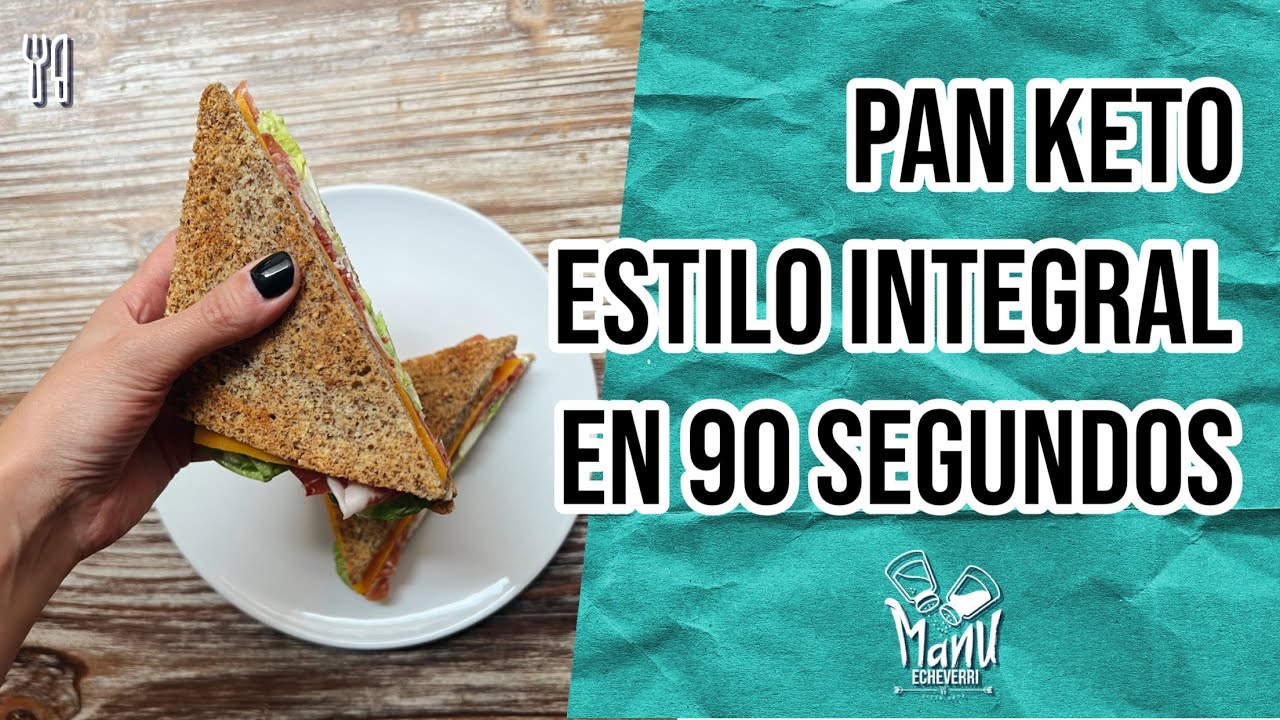 🍞 PAN KETO INTEGRAL DE MICROONDAS EN 90 SEGUNDOS | KETO EASY MICROWAVE TOAST | Manu Echeverri