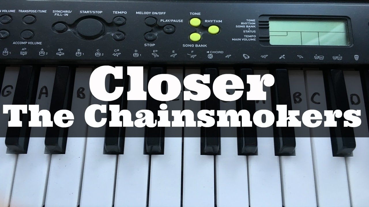Closer - The Chainsmokers | Easy Keyboard Tutorial With Notes (Right Hand)