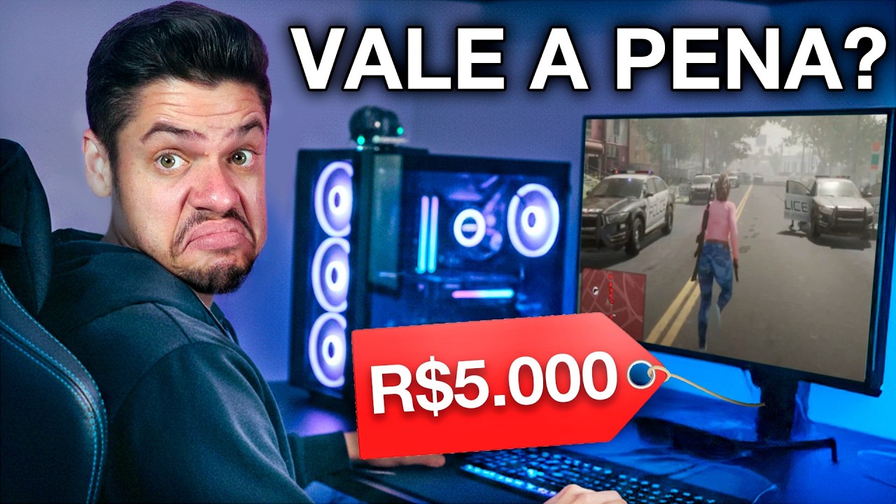 PC de R$ 5 mil RODA O QUE? Vale a pena? RTX 4060 e Ryzen 5700X