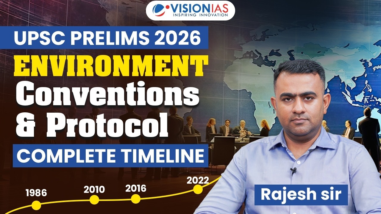 Environment Conventions & Protocols Complete Timeline | UPSC Prelims 2026 Revision | Rajesh sir