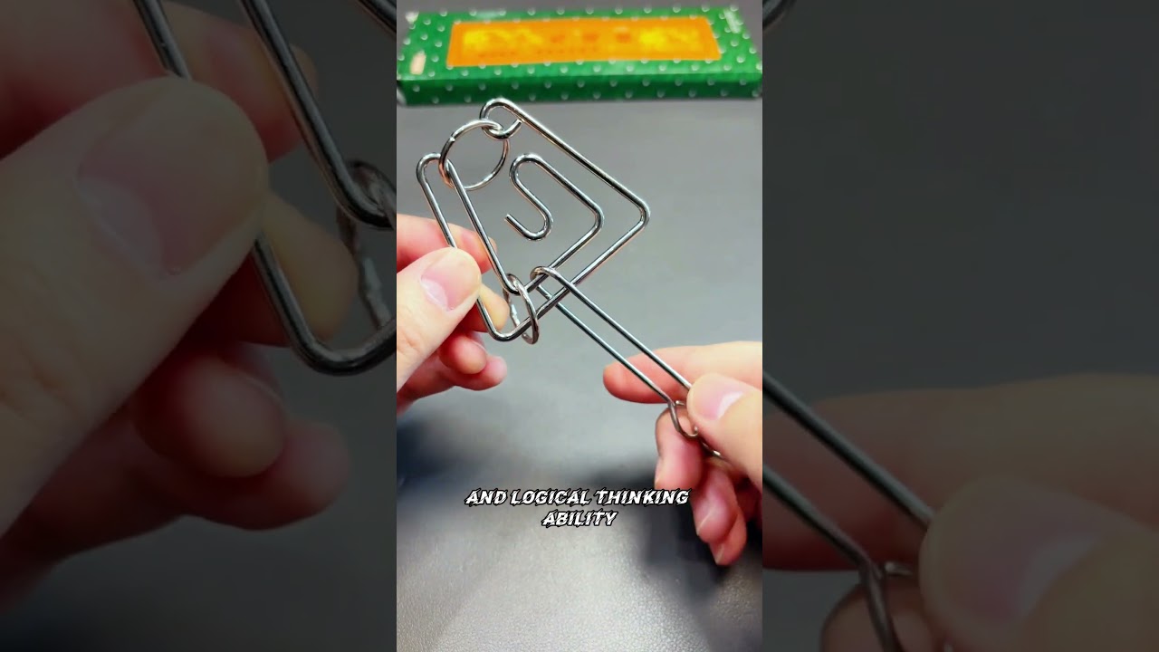How to unlock the triangular lock of the intellectual ring-solving toy, Have you learned it? #puzzle