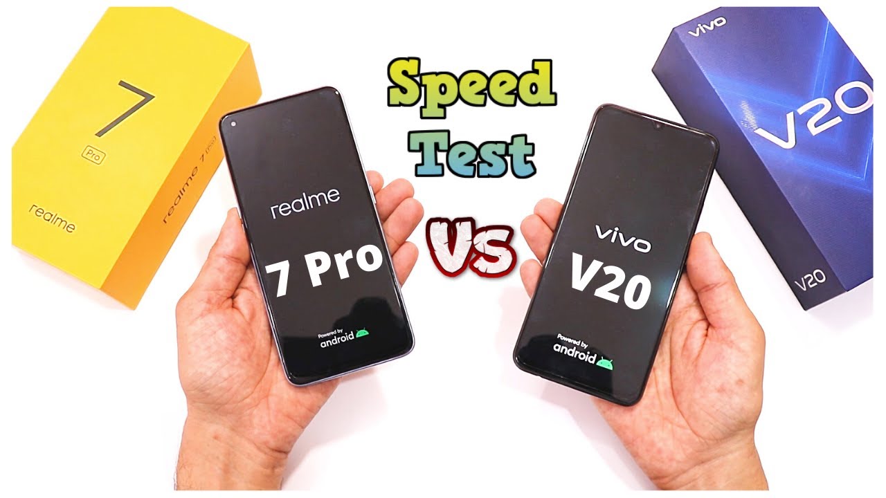 Realme 7 Pro Vs Vivo V20 Speed Test Comparision | Konsa phone khareedna chaiye ?