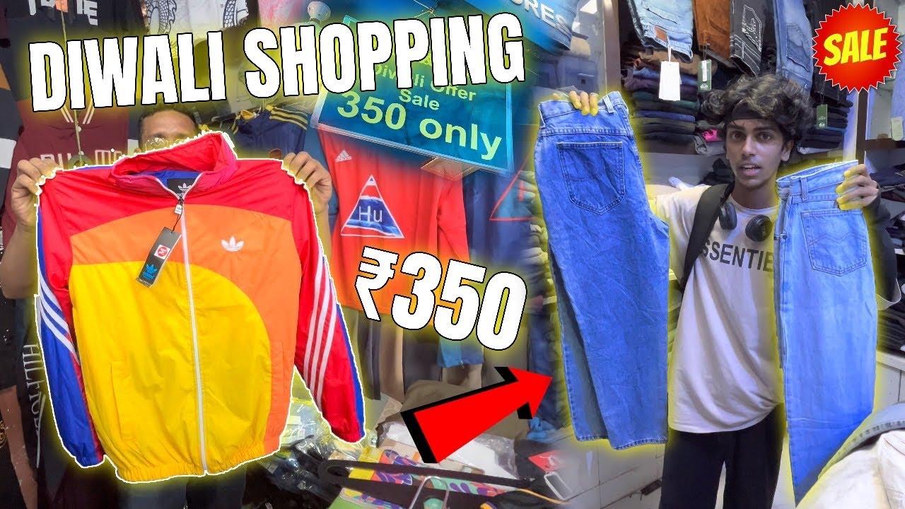 Jeans in ₹350 | Diwali shopping in cheap | Mumbai Colaba Causeway